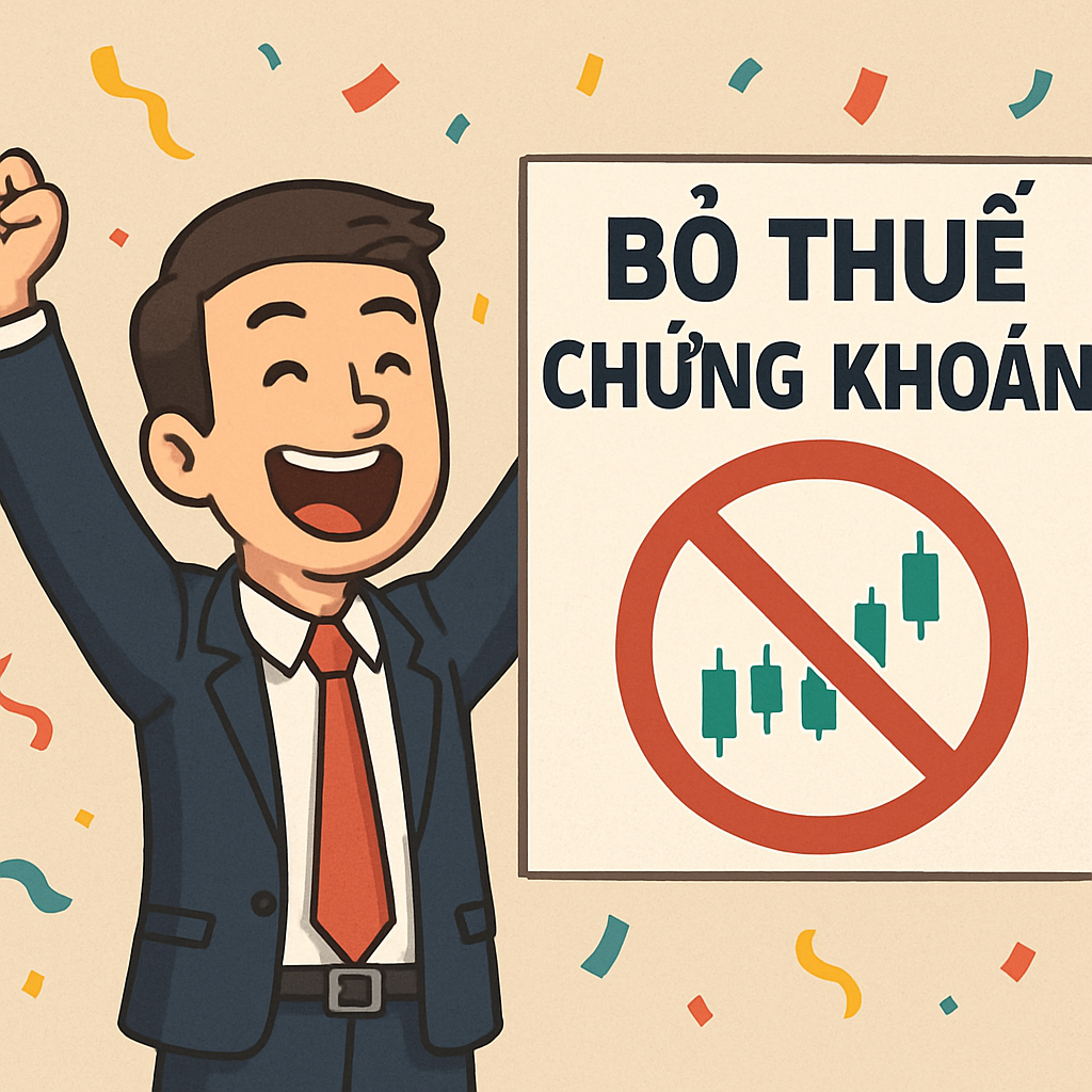 Bộ Tài chính bỏ đề xuất thuế 20% trên lãi chứng khoán, giữ nguyên mức khoán 0,1%
